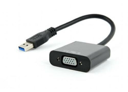 Gembird AB-U3M-VGAF-01 USB grafische adapter 1920 x 1080 Pixels Zwart