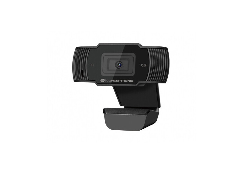 Conceptronic AMDIS 720P HD webcam 1280 x 720 Pixels USB 2.0 Zwart