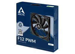 ARCTIC F12 PWM - 120 mm PWM Case Fan Computer behuizing Ventilator 12 cm Zwart 1 stuk(s)