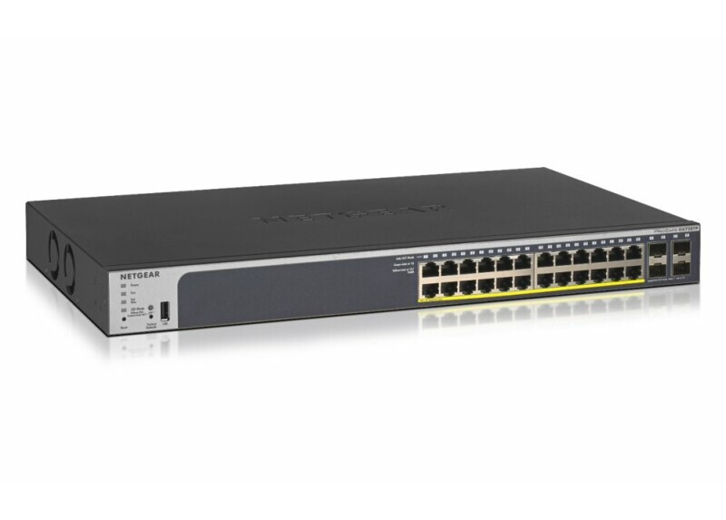 NETGEAR GS728TP Managed L2/L3/L4 Gigabit Ethernet (10/100/1000) Power over Ethernet (PoE) 1U Zwart