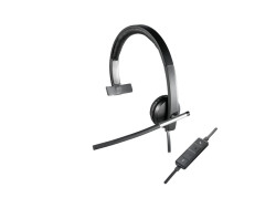 Logitech H650e Headset Bedraad Hoofdband Kantoor/callcenter USB Type-A Zwart, Zilver