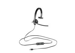 Logitech H650e Headset Bedraad Hoofdband Kantoor/callcenter USB Type-A Zwart, Zilver