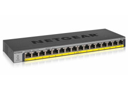 NETGEAR GS116LP Unmanaged Gigabit Ethernet (10/100/1000) Power over Ethernet (PoE) Zwart