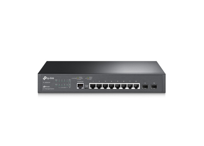 TP-Link TL-SG3210 Managed L2 Gigabit Ethernet (10/100/1000) Power over Ethernet (PoE) Zwart