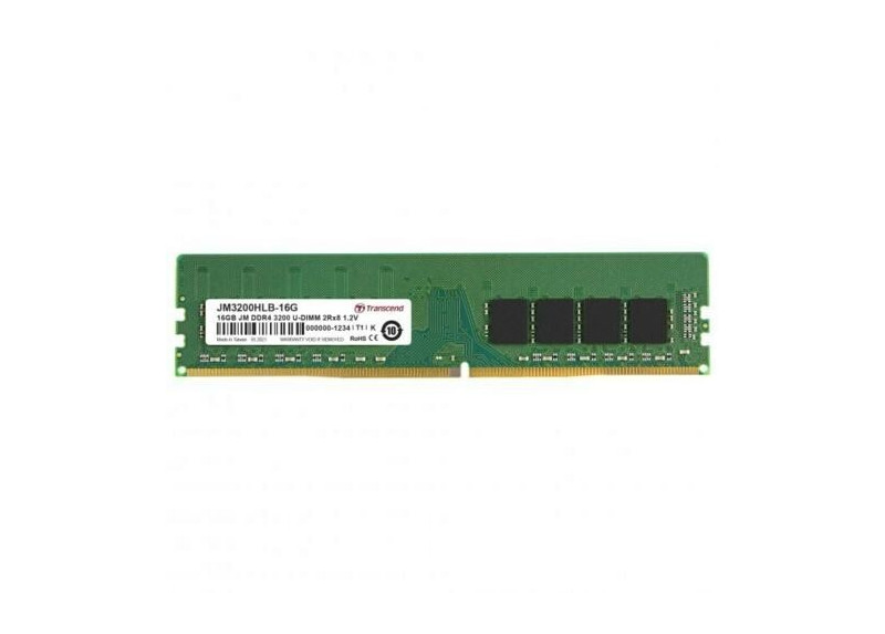 Transcend JM3200HLB-16G geheugenmodule 16 GB 2 x 8 GB DDR4 3200 MHz