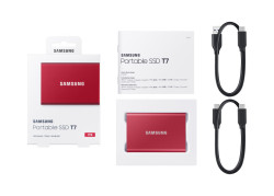 Samsung Portable SSD T7 1000 GB Rood