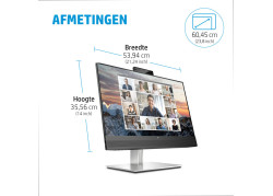 HP E24m G4 60,5 cm (23.8") 1920 x 1080 Pixels Full HD Zwart, Zilver