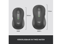 Logitech Signature M650 for Business muis Rechtshandig RF-draadloos + Bluetooth Optisch 4000 DPI