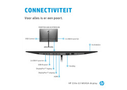 HP Z24n G3 61 cm (24") 1920 x 1200 Pixels WUXGA LED Zilver