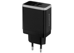 Mobiparts Wall Charger Dual USB 2.4A Black