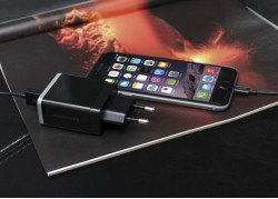 Mobiparts Wall Charger Dual USB 2.4A Black