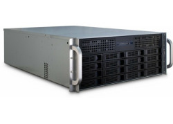 Inter-Tech 4U-4416L Rack Zwart, Zilver