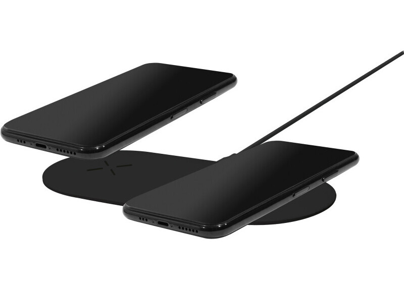 Mobiparts Dual Fast Wireless Charging Pad Black