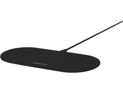 Mobiparts Dual Fast Wireless Charging Pad Black