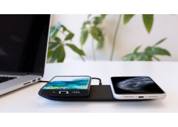 Mobiparts Dual Fast Wireless Charging Pad Black