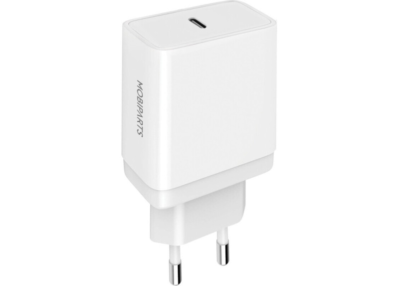 Mobiparts Wall Charger USB-C 20w Wit (with PD)