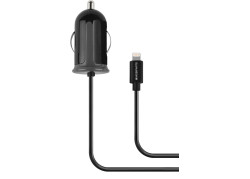 Mobiparts Car Charger Apple Lightning 2.4A Black