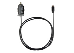 Mobiparts Car Charger Apple Lightning 2.4A Black