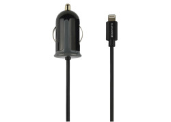 Mobiparts Car Charger Apple Lightning 2.4A Black