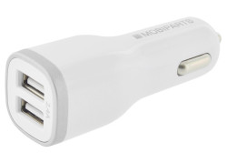 Mobiparts Car Charger Dual USB 2.4A White