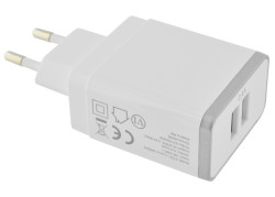 Mobiparts Wall Charger Dual USB 2.4A White