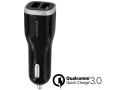 Mobiparts Quick Charge Car Charger Dual USB 5A Black