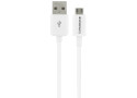 Mobiparts Micro USB naar USB Kabel 2.4A 3m Wit (Bulk)