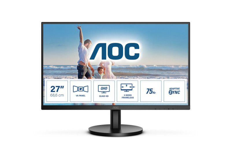 AOC Q27B3MA LED display 68,6 cm (27") 2560 x 1440 Pixels Quad HD Zwart