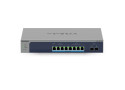 Netgear MS510TXUP netwerk-switch Managed L2/L3/L4 10G Ethernet (100/1000/10000) Power over Ethernet (PoE) Grijs, Blauw