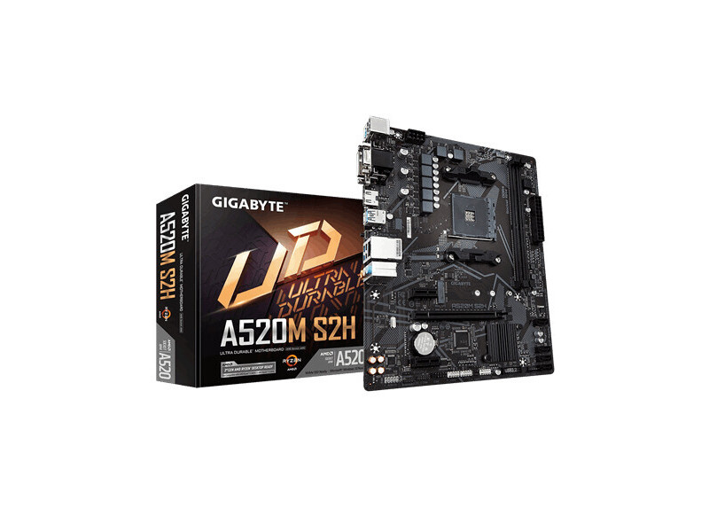 Gigabyte A520M S2H moederbord Socket AM4 micro ATX