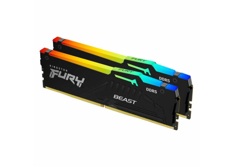 Kingston Technology FURY Beast RGB geheugenmodule 32 GB 2 x 16 GB DDR5 6000 MHz