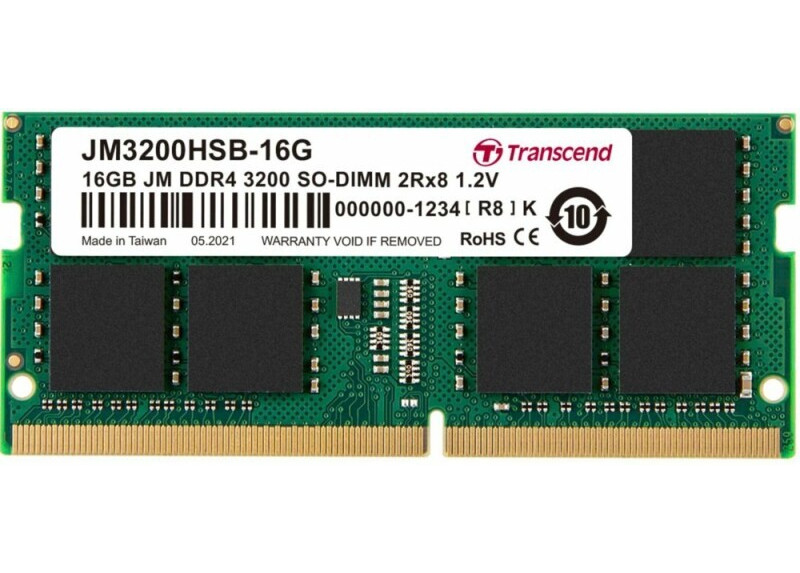 Transcend JetRam JM3200HSB-16G geheugenmodule 16 GB DDR4 3200 MHz