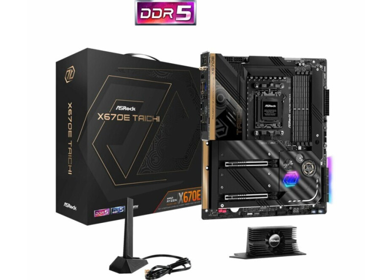 Asrock X670E TAICHI AMD X670 Socket AM5 Verlengd ATX