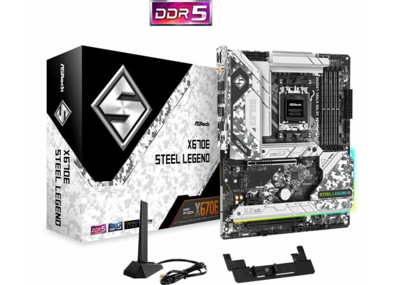 Asrock X670E Steel Legend AMD X670 Socket AM5 ATX