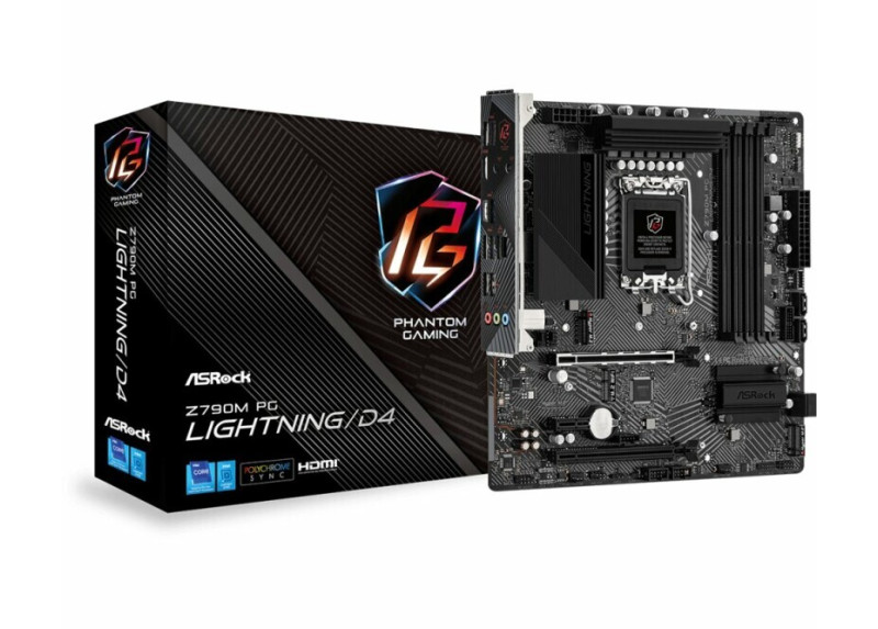 Asrock Z790M PG Lightning/D4 Intel Z790 LGA 1700 micro ATX