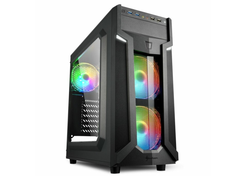 Sharkoon VG6-W RGB Midi Tower Zwart