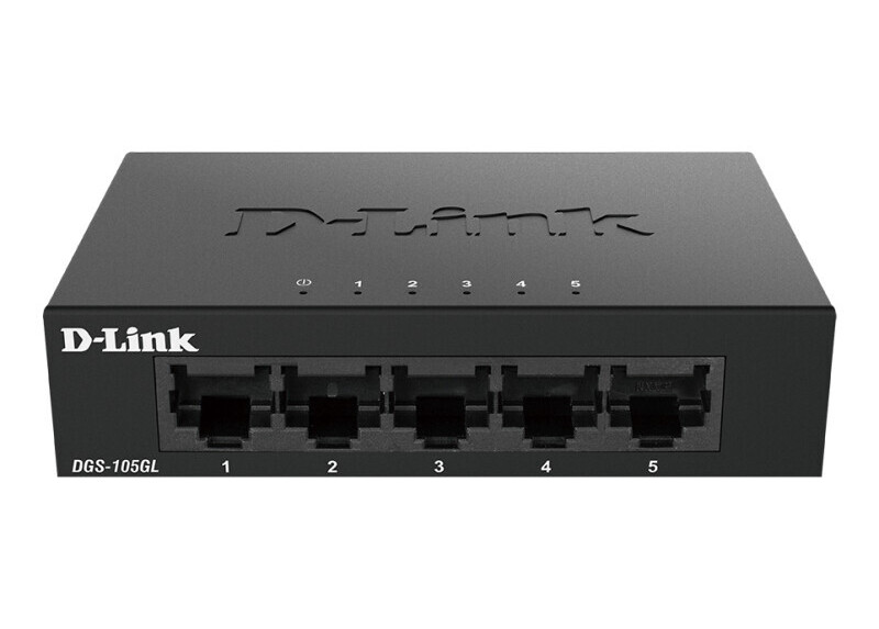 D-Link DGS-105GL/E netwerk-switch Unmanaged Gigabit Ethernet (10/100/1000) Zwart