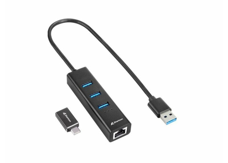 Sharkoon 4044951037575 notebook dock & poortreplicator Draadloos USB 3.2 Gen 1 (3.1 Gen 1) Type-C Zwart