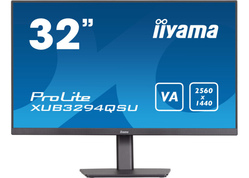 iiyama ProLite XUB3294QSU-B1 computer monitor 80 cm (31.5") 2560 x 1440 Pixels Wide Quad HD LCD Zwart