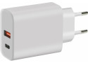 Mobiparts Wall Charger 2-Port 45W with Fast Charge/PD White