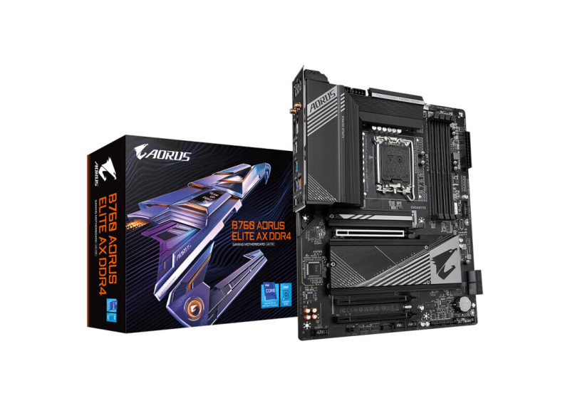 Gigabyte B760 AORUS ELITE AX DDR4 (rev. 1.0) Intel B760 Express LGA 1700 ATX