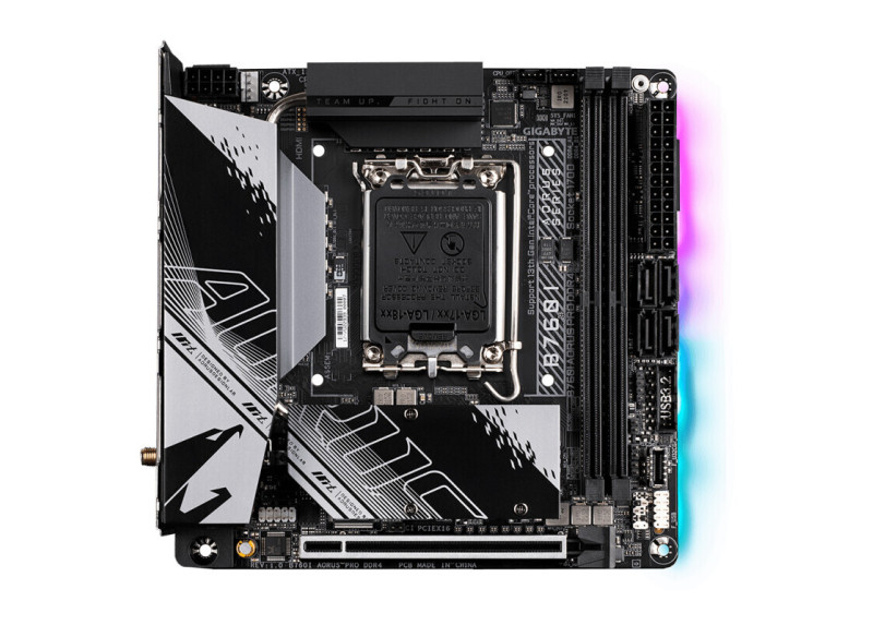 Gigabyte B760I AORUS PRO DDR4 moederbord Intel B760 Express LGA 1700 mini ITX