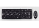 Logitech Desktop MK120 toetsenbord Inclusief muis USB AZERTY Frans Zwart