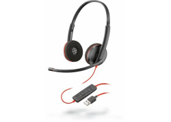 POLY Blackwire C3220 Headset Bedraad Hoofdband Kantoor/callcenter USB Type-A Zwart