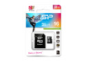 Silicon Power 16GB MicroSDHC Class10 UHS-1 incl. SD-adapter Zwart