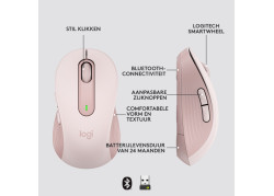 Logitech Signature M650 Draadloze Muis - Voor kleine tot middelgrote handen, 2 jaar batterijduur, stil klikken, aanpasbare zijkn