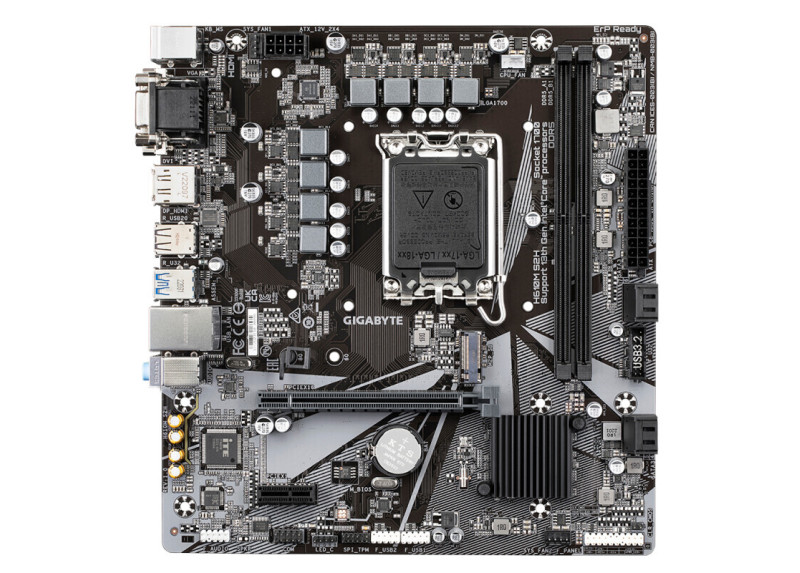 Gigabyte H610M S2H moederbord Intel H610 Express LGA 1700 micro ATX