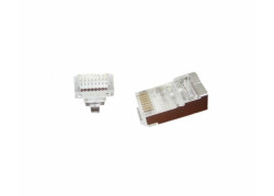 Gembird LC-PTF-01/100 kabel-connector RJ-45 Bruin, Zilver, Transparant