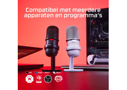 HyperX SoloCast - USB Microphone (White) Wit Microfoon voor spelcomputers