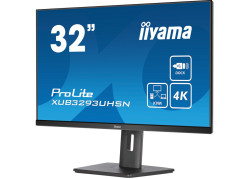 iiyama ProLite XUB3293UHSN-B5 computer monitor 80 cm (31.5") 3840 x 2160 Pixels 4K Ultra HD LCD Zwart